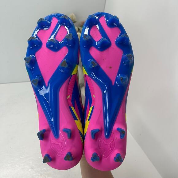 Puma Ultra LI Energy Firm/Artificial Ground Soccer Cleats Pink/Blue Men's 8.5 - Picture 8 of 9